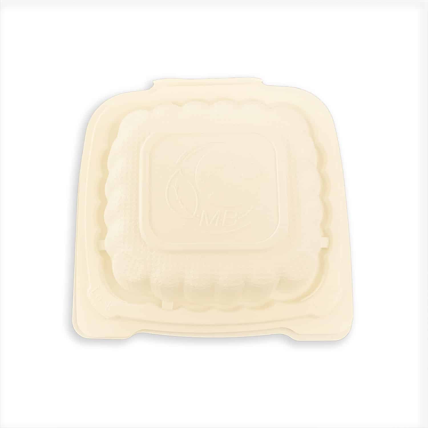 Hinged 6" x 6" 1 compartment container (MMB61)