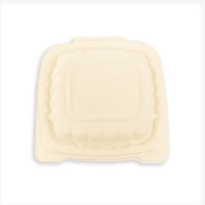 Hinged 6" x 6" 1 compartment container