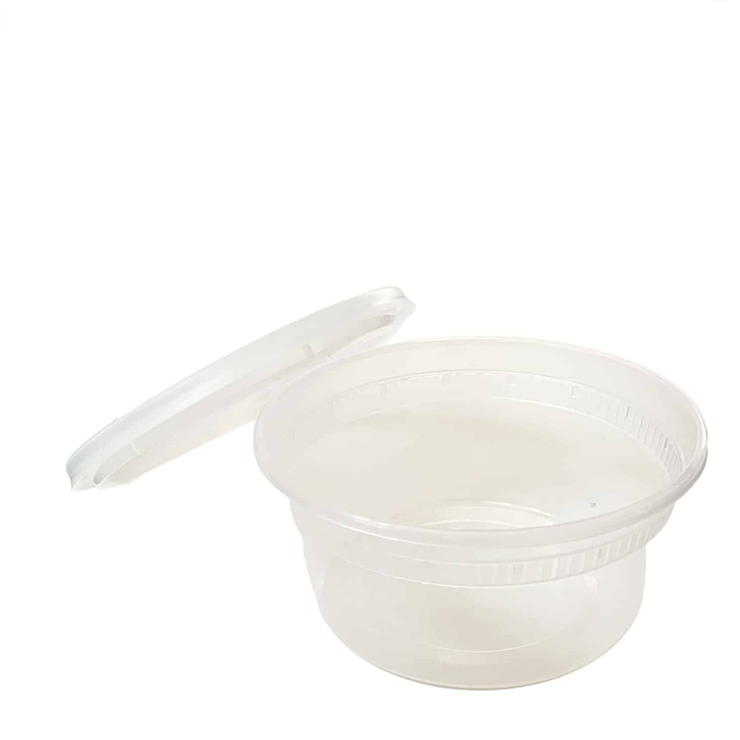 12 oz Disposable Soup Cups with Lids Plastic 240 Set