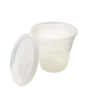 Clear 24 oz. plastic soup cup (C24)