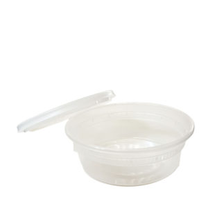Clear 8 oz. plastic soup cup (C8)